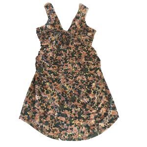 prAna Pearl Isla Dress Multicolor V-Neck Athleisure Active Built-In Bra Size XL